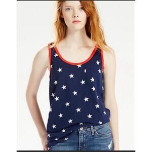 Levi’s patriotic star tank women’s size M